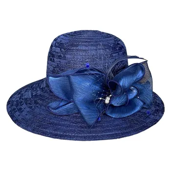 2023 Yeni Bahar Yaz Örgü güneş şapkaları Kadın İçin Çiçek Mizaç gelin çayı Parti Düğün Şapka Plaj vizör kep кепкаченская