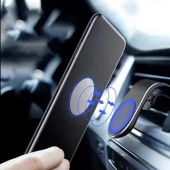 Araç içi telefon tutucu Araba Hava Çıkışı Cep telefon braketi Yeni L şeklinde Güçlü Manyetik Kendinden emişli Cep Telefonu destek çerçevesi