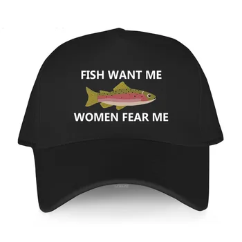Balık Istiyorum Kadın Korku Bana Beyaz beyzbol şapkası Şapka Balık Kadın Güneş Hip Hop Kaput Spor Erkek Bahar Açık Rahat