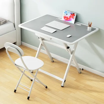 Basit Katlanır Masa çalışma masası bilgisayar Masası Basit Modern Kız Yatak Odası Küçük Kurulum gerektirmeyen yemek masası HY