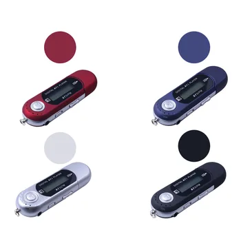 Mini USB MP3 Müzik Çalar Dijital LCD Ekran Desteği 32 GB TF Kart ve FM Radyo Kırmızı Siyah Mavi Mp3 Çalar Yüksek Kalite
