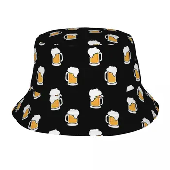 Moda Bira Köpük Desen Bob Şapka Unisex Packable Açık Erkek Sevgilisi Balıkçılık Şapka Sıcak Yaz Plaj Tatil Kaçış Şapkalar