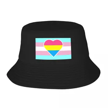 Yeni Transseksüel Gurur Bayrağı Pansexual / Panromantic Kalp Kova Şapka Yeni Şapka Hip Hop yazlık şapkalar Kapaklar Kadın erkek