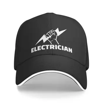 Özel Elektrikçi Beyzbol Şapkası Spor Erkek kadın Ayarlanabilir Mühendis Elektrik Baba Şapka Yaz