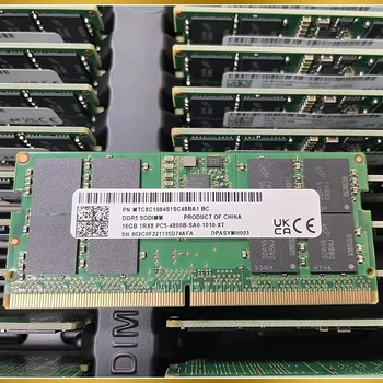 1 ADET MTC8C1084S1SC48BA1 MT RAM 16 GB 16G 1RX8 PC5-4800B DDR5 4800 Dizüstü Bilgisayar Belleği