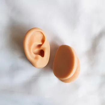 1 Adet Yeni Silikon Kulak Modeli Profesyonel Uygulama Piercing Araçları Küpe Kulak Damızlık Ekran Araçları Yeniden Kullanılabilir göbek takısı