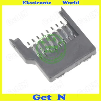 10 adet Tüm Plastik TF kart tutucu Kolay Tip Mikro SD konektör soket