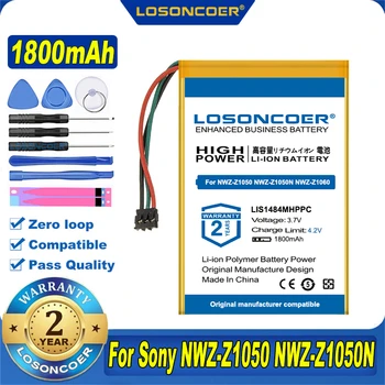 100 % Orijinal LOSONCOER LIS1484MHPPC 1800 mAh Pil Sony NWZ-Z1050, NWZ-Z1050N, NWZ-Z1060, NWZ-Z1070