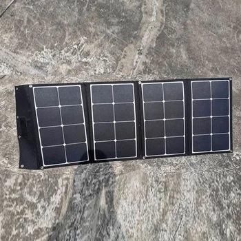 100 Watt hafif katlanabilir solarpanel 4 adet 25W güneş panelı Bavul dahili Kickstand ile Su Geçirmez 10A