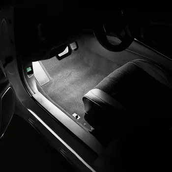 2 ADET araba ışık LED iç atmosfer ışığı Dekorasyon lamba ortam ayak Honda Civic 10th 2018-2020 Beyaz