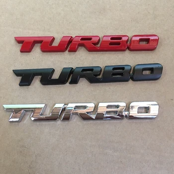20X 3D Metal TURBO Amblemi Araba Styling Sticker Arka Bagaj Kapağı Rozeti Ford Focus 2 İçin 3 ST RS Fiesta Mondeo Tuga Ecosport Fusion