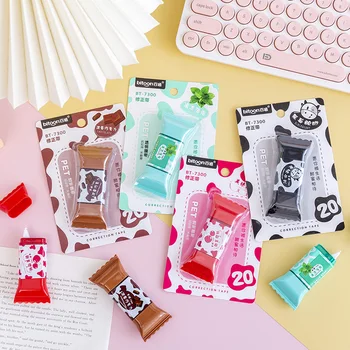 24 adet / grup Yaratıcı Süt Tatlı Düzeltme Bandı Sevimli Bantlar Promosyon Kırtasiye hediye Okul Ofis Malzemeleri toptan