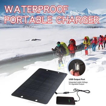 30W 5v güneş su geçirmez taşınabilir şarj cihazı, güç banka cep telefonu, hızlı USB şarj cihazı iPhone için uygun