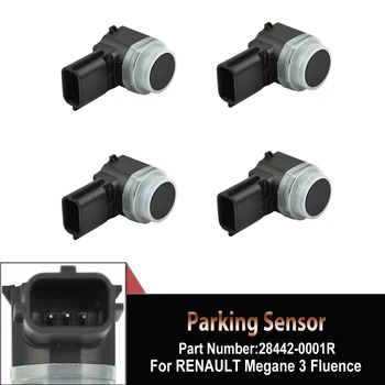 4 ADET Yüksek Kaliteli Park Yardım Sistemi Park Sensörü PDC RENAULT Megane III 3 İçin OEM 28442-0001R 284420002R 28442-0002R