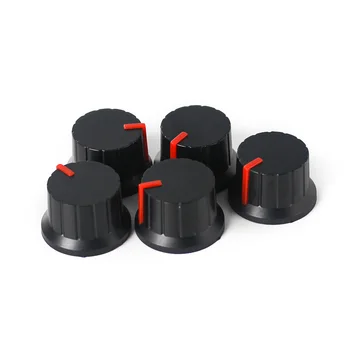 5 ADET 24*15mm Potansiyometre Topuzu Kapağı Çiçek eksenli Ses Kontrol Düğmeleri kırmızı Kodlayıcı