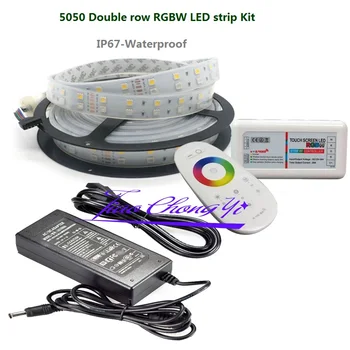 5 M 12 V SMD RGBW beyaz 5050 600LED Çift Sıralı LED Şerit +2.4 G denetleyici+8A güç