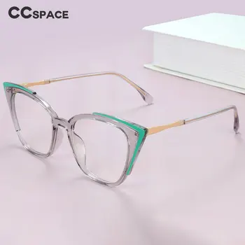 56381 Anti Mavi Gözlük Çerçeveleri Retro Plastik Titanyum Kedi Gözü Kadınlar Yeni Stil Optik Moda Bilgisayar Gözlükleri