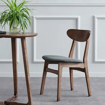 Ahşap İskandinav yemek sandalyeleri Modern Ofis Yatak Odası Çin Lüks Açık Kol Sandalye Mobil Cadeiras De Jantar Oturma Odası Mobilya