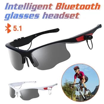 Akıllı Gözlük Kulaklık kablosuz bluetooth 5.1 Güneş Gözlüğü HD Çağrı Müzik Gürültü Azaltma Açık Spor Sürüş Kulaklık Gözlük