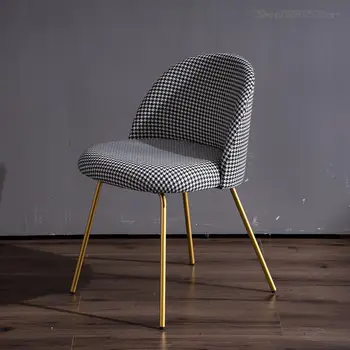Altın İskandinav Sandalyeler Yemek Odası Ergonomik Minimalist Tasarım Sandalye Lüks İtalyan Modern Cadeiras De Jantar Ev Mobilyaları GXR46XP