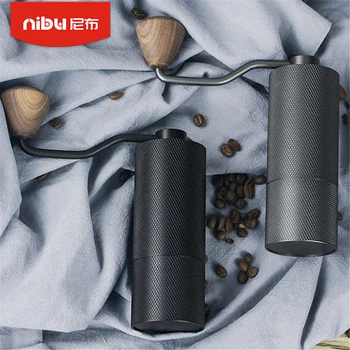 Alüminyum Manuel Kahve Değirmeni Paslanmaz Çelik Çapak Değirmeni Mini Kahve Freze 5 Eksen Çekirdek Taşlama Alüminyum Kahve Çekirdeği Değirmeni