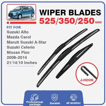 Araba sileceği Bıçakları Suzuki Alto İçin MK5 2008-2014 Mazda Carol Ön Cam Pencere Yıkama Fit U Kanca Kolları 21