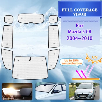 Araba Tam güneşlikler Mazda 5 İçin Mazda5 CR Ford İ-max Premacy 2004~2010 Anti-UV Araba Pencere Siperliği Güneşlik Oto Aksesuarları Kapakları