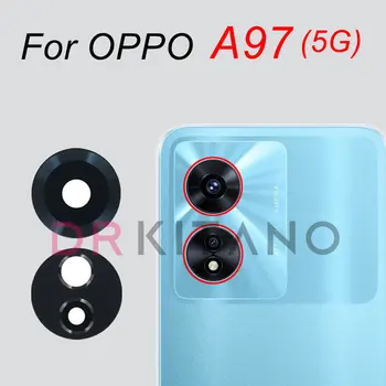 Arka Kamera Cam Lens İçin OPPO A97 5G Arka Kamera lens camı Kapak Değiştirme + Sticker
