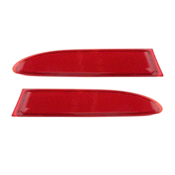 Arka Tampon Reflektör Kapak Şeffaf Kırmızı Kabuk İnce Hazırlanmış Güçlü Retroreflection Araba Arka Tampon Reflektör Araç için