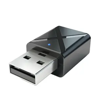 Bluetooth uyumlu 5.0 stereo ses alıcısı AUX USB 3.5 mm jack KN320 2-in-1 adaptörü için uygun TV PC araba kulaklık hoparlör
