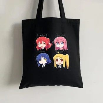 Bocchi Kaya Manga Ryo alışveriş çantası eko bolso bakkal bolsa pamuklu çanta çanta ecobag yeniden kullanılabilir özel