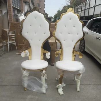 Bırakın Şekli Sandalyeler Lüks Sandalye Düğün Olay Parti için Modern Mobilya 2 Adet Ambalaj Otel Renk Malzeme