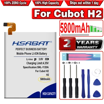 Cubot H2 Akıllı Telefon için HSABAT 5800mAh Yüksek Kapasiteli Pil