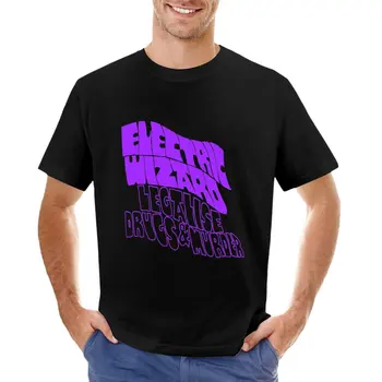 Elektrik Sihirbazı, Yasallaştırmak Ilaçlar ve Cinayet T-Shirt kedi gömlek yeni baskı t shirt erkek t shirt paketi