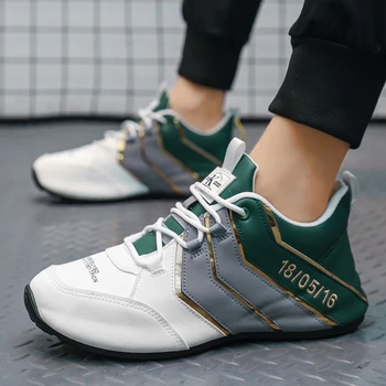Erkek Spor Ayakkabı 2023 Yeni rahat ayakkabılar Erkek Spor Ayakkabı Tasarımcısı moda makosen ayakkabılar Lace Up platform ayakkabılar Erkekler Renk eşleştirme Ok Ayakkabı