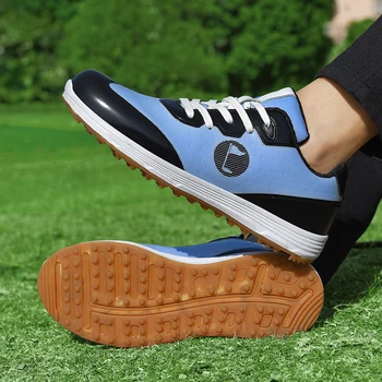 Erkekler Büyük Boy 36-46 golf ayakkabıları Sivri Açık Profesyonel Kaymaz Eğitim Sneakers Rahat Kadınlar Lüks Golf Ayakkabıları