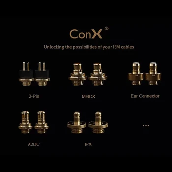 Etkisi Ses ConX Temel Set ve Tam Set Konnektörler-2Pin (0.78 mm) /MMCX / PIPX / A2DC / Kulak Konektörü