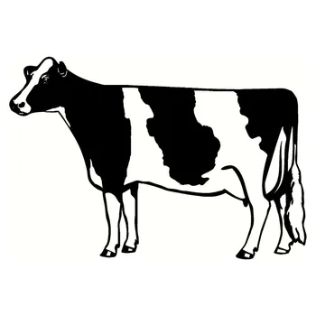 Eğlenceli Araba Styling Milch İnek Vinil Araba Çıkartmaları Çiftlik Sığır Dekoratif Çıkartması Siyah/Gümüş 18cm*12cm