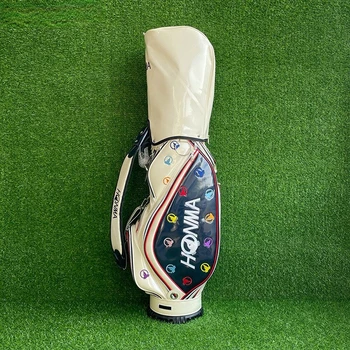 HONMA kadın Profesyonel Golf Çantası Mavi Baskılı Kulübü Ekipmanları Çantası saklama çantası Dikey Çanta가 가방