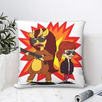 Hırsızlık Atmak Yastık Kılıfı Büyük Ağız Nicholas Rick Animasyonlu TV Yastık Ev kanepe Sandalye Dekoratif Kucaklama Yastık Kılıfı