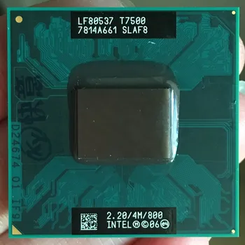 Intel Core 2 Duo T7500 CPU Dizüstü işlemci PGA 478 cpu 100% düzgün çalışıyor