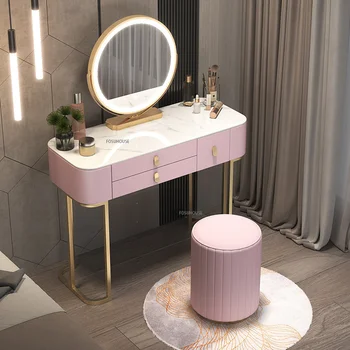 Iskandinav katı ahşap Dresser Seti yatak odası mobilyası Ins Tuvalet Masası Küçük Daire makyaj masası makyaj Masası Çekmeceli