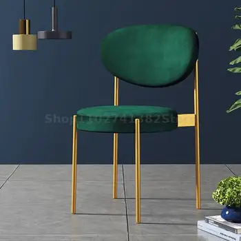 İskandinav Ev Yemek Sandalyesi Demir sırtlı sandalye Süt Çay Dükkanı Restoran kafe sandalyesi Ev Sandalye