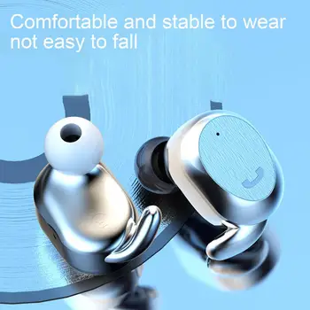 Kablosuz Kulaklık Kulak Gürültü Önleyici Kulaklık Bluetooth uyumlu 5.0 Mini Mono sporcu kulaklığı Kulaklıklar