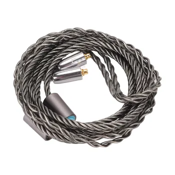 Kulaklık Kablosu Yedek Gümüş Kaplama Bakır MMCX Kulaklık Kablosu MMCX 2.5 mm 3.5 mm 4.4 mm 3 in 1 için ES20 için SE215 için