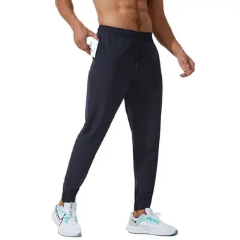Lulu erkek Bahar ve Yaz Eğlence Spor Koşu Spor Gevşek Pantolon Çabuk Kuruyan ve Nefes Var Logo Ücretsiz Kargo