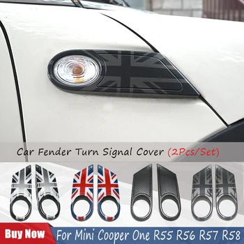 MINI Cooper D için Bir R56 Clubman R55 Cabrio R57 R58 siyah bayrak Araba Çamurluk Dönüş sinyali dış ışık etiket kapakları