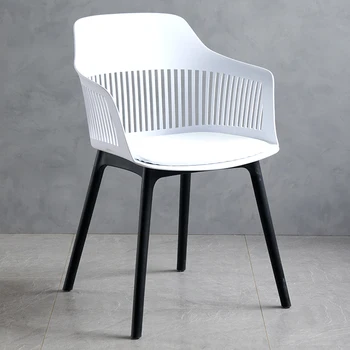 Modern düğün yemek sandalyeleri Beyaz Ziyafet Kol Dayama Dirsek Desteği Sandalyeler Beyaz Moda Bekleyen Fauteuil Salon Kapalı Malzemeleri