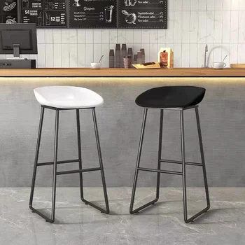 Modern İskandinav Bar Sandalyeleri yüksek tabureler ışık lüks mutfak tezgah taburesi Bar Tabureleri yemek sandalyeleri basit endüstriyel Bar mobilyaları