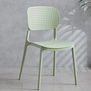Modern Ofis yemek sandalyeleri Açık İskandinav Tasarım Ergonomik yemek sandalyeleri Açık Bahçe Cadeira De Plastico mutfak mobilyası